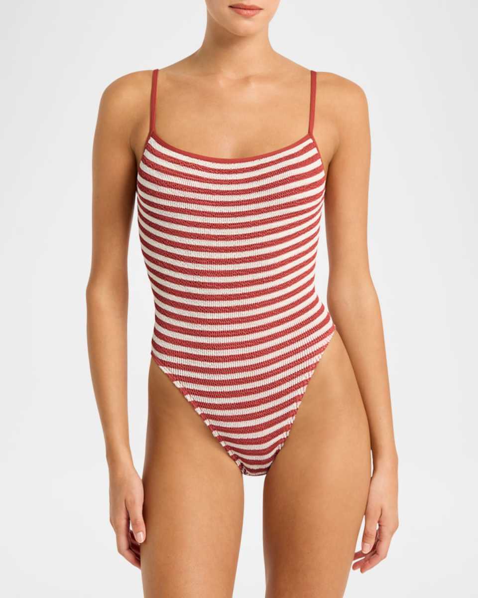 Rooibos Stripe Low Palace One-Piece Swimsuit